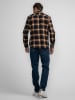 Petrol Industries Blouse - regular fit - zwart/oranje