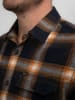 Petrol Industries Hemd - Regular fit - in Schwarz/ Orange