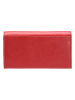 Puccini Skórzany portfel "Murano" w kolorze czerwonym - 19 x 19 x 2 cm