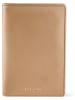 Puccini Etui "Zen" w kolorze beżowym na dokumenty podróżne - 10 x 14 x 1 cm