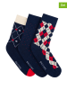 Puccini 3er-Set: Socken in Dunkelblau