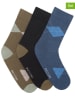Puccini 3er-Set: Socken in Schwarz/ Blau/ Khaki