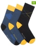 Puccini 3er-Set: Socken in Schwarz/ Dunkelblau