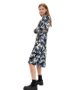 Tom Tailor Kleid in Blau/ Beige