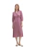 Tom Tailor Hemdkleid in Pink/ Weiß