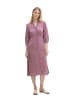 Tom Tailor Hemdkleid in Pink/ Weiß