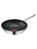 Tefal Patelnia wok "Cook Smart" w kolorze srebrno-czarnym - Ø 28 cm