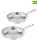 Tefal 2er-Set: Pfannen "Duetto" in Silber