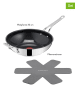Jamie Oliver 2tlg. Set: Edelstahl-Wokpfanne "Jo Classic Cook" - Ø 30 cm