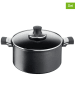 Tefal 2tlg. Set: Kochtopf "Excellence" in Schwarz - Ø 24 cm