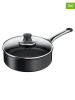 Tefal 2tlg. Set: Schmorpfanne "Unlimited" in Schwarz - Ø 24 cm