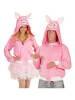 Carnival Party Kostümfleecejacke "Schwein" in Rosa