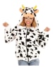 Carnival Party Kostümfleecejacke "Kuh" in Schwarz/ Creme