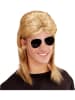 Carnival Party 2tlg. Set: Perücke und Brille "80er Jahre" in Schwarz/ Gelb