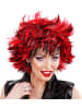 Carnival Party Peruka "Steamy" w kolorze czerwono-czarnym