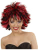 Carnival Party Peruka "Steamy" w kolorze czerwono-czarnym