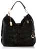 Anna Morellini Leder-Shopper "Caroline" in Schwarz - (B)42 x (H)38 x (T)17 cm