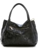 Anna Morellini Leder-Henkeltasche "Clarissa" in Schwarz - (B)28 x (H)20 x (T)12 cm