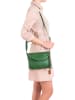 Anna Morellini Leder-Umhängetasche "Alice" in Grün - (B)22 x (H)18 x (T)2 cm
