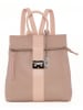 Anna Morellini Leren rugzak "Azalea" lichtroze - (B)30 x (H)31 x (D)11 cm
