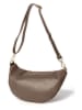 Anna Morellini Leder-Gürteltasche "Lolanda" in Taupe - (B)36 x (H)22 x (T)12 cm