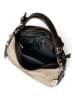 Anna Morellini Leder-Schultertasche "Forena" in Taupe/ Braun - (B)32 x (H)25 x (T)11 cm