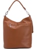 Mia Tomazzi Leder-Schultertasche "Sabaudia" in Braun - (B)26 x (H)28 x (T)12 cm