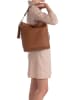 Mia Tomazzi Leder-Schultertasche "Sabaudia" in Braun - (B)26 x (H)28 x (T)12 cm