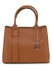 Mia Tomazzi Leder-Henkeltasche "Argonne" in Braun - (B)33 x (H)25 x (T)14 cm