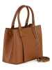 Mia Tomazzi Leren handtas "Argonne" bruin - (B)33 x (H)25 x (D)14 cm
