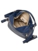 Mia Tomazzi Leder-Rucksack "Giulianova" in Dunkelblau - (B)28 x (H)29 x (T)12 cm