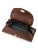 Mia Tomazzi Leder-Umhängetasche ''Bardelli'' in Braun - (B)33 x (H)15,5 x (T)15 cm