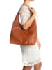 Lucca Baldi Leder-Schultertasche "Barga" in Cognac - (B)33 x (H)32 x (T)16 cm