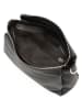 Lucca Baldi Leren schoudertas "Melfi" zwart - (B)26 x (H)19 x (D)9 cm