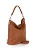 Lucca Baldi Leder-Schultertasche "Bolzano" in Cognac - (B)45 x (H)40 x (T)15 cm