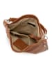 Lucca Baldi Leder-Schultertasche "Bolzano" in Cognac - (B)45 x (H)40 x (T)15 cm