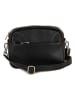 Lucca Baldi Leder-Umhängetasche "Cascina" in Schwarz - (B)22 x (H)18 x (T)9 cm