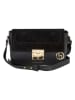 Lia Biassoni Leder-Umhängetasche "Camoscio" in Schwarz - (B)24 x (H)16 x (T)7 cm