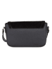 Lia Biassoni Leder-Umhängetasche "Camoscio" in Schwarz - (B)24 x (H)16 x (T)7 cm