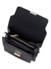 Pia Sassi Leder-Umhängetasche "Carbonara" in Schwarz - (B)23 x (H)17 x (T)10 cm