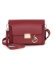 Pia Sassi Leren schoudertas "Carbonara" rood - (B)23 x (H)17 x (D)10 cm