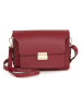 Pia Sassi Skórzana torebka "Carbonara" w kolorze czerwonym - 23 x 17 x 10 cm