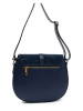 Lia Biassoni Leder-Umhängetasche in Dunkelblau - (B)23 x (H)20 x (T)6 cm