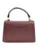 Lia Biassoni Leder-Henkeltasche in Bordeaux - (B)20 x (H)14 x (T)7 cm