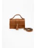 Lia Biassoni Leder-Henkeltasche in Hellbraun - (B)20 x (H)13 x (T)6 cm