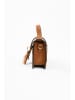 Lia Biassoni Leder-Henkeltasche in Hellbraun - (B)20 x (H)13 x (T)6 cm