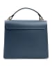 Lia Biassoni Leder-Henkeltasche "Melacce" in Dunkelblau - (B)27 x (H)24 x (T)8 cm
