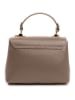 Lia Biassoni Leder-Henkeltasche in Taupe - (B)23 x (H)16 x (T)12 cm