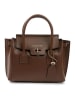Lia Biassoni Leder-Henkeltasche in Braun - (B)30 x (H)23 x (T)11 cm