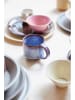 OYOY living design 2-delige set: koffiekoppen "Yuka" blauw - (B)8 x (H)7,5 x (L)11 cm